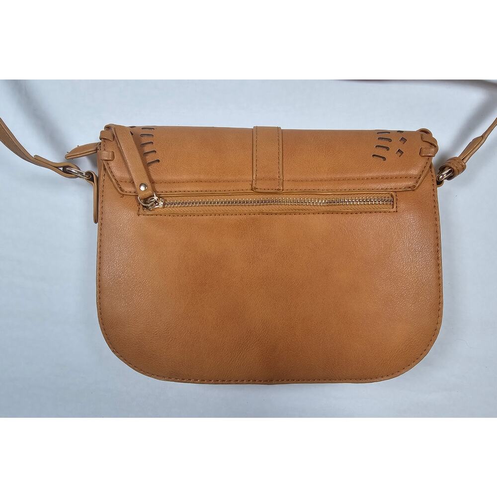 MADISON WEST Crossbody Brown Pocketbook Handbag Purse Faux Leather - Picture 4 of 9